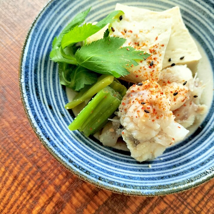 あんこうと豆腐のこっくり味噌煮♩